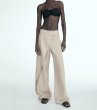 画像7: Women's High-waisted wide-leg pants with a wraparound skirt skirt　スカートがついたようなロングパンツ (7)