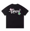 画像4: Women's round neck flower art letters short-sleeved T-shirt   フラワーアートプリント半袖 Tシャツ (4)
