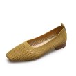 画像4: Square toe soft sole beanie shoes flat pumps slip-on shoes　スクエアトゥ ソフトソール ビーニーフラットパンプス バレーシューズ (4)