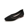 画像2: Square toe soft sole beanie shoes flat pumps slip-on shoes　スクエアトゥ ソフトソール ビーニーフラットパンプス バレーシューズ (2)