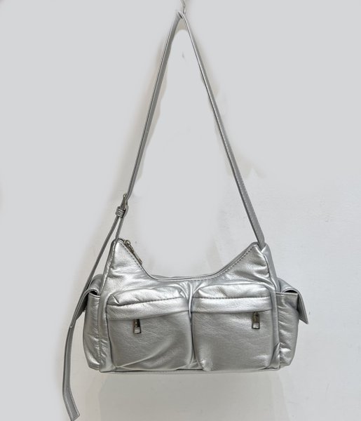 画像6: pocket twin  Crossbody Tote Shoulder Bag　ワークウェアスタイルポケットツインバッグクロスボディートートショルダバッグ (6)