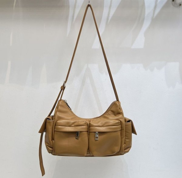 画像3: pocket twin  Crossbody Tote Shoulder Bag　ワークウェアスタイルポケットツインバッグクロスボディートートショルダバッグ (3)