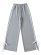 画像2: side drawstring bow sweatpants　サイドリボンライン付きスウェットパンツ (2)