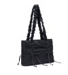 画像15: pleated cloud ribbon tote shoulder bag　ギャザーハンドル リボン付きトートショルダバッグ 通勤通学ショッピング (15)