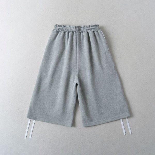 画像8: side drawstring bow half sweatpants　サイドリボンライン付きハーフ5分丈スウェットパンツ (8)