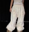 画像2: Lace-up ribbon sweat wide pants sweatpants　レースアップ リボン ボウ スウェット ワイド パンツスウェットパンツ (2)