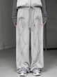 画像5: Lace-up ribbon sweat wide pants sweatpants　レースアップ リボン ボウ スウェット ワイド パンツスウェットパンツ (5)
