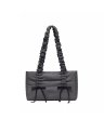 画像12: pleated cloud ribbon tote shoulder bag　ギャザーハンドル リボン付きトートショルダバッグ 通勤通学ショッピング (12)
