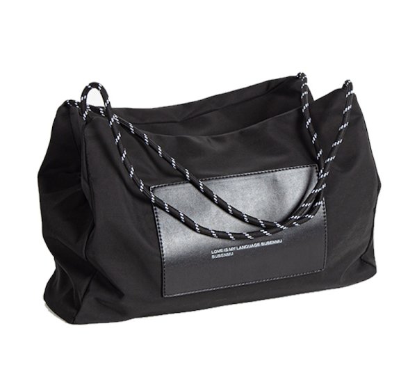 画像1: large capacity lightweight tote shoulder bag　ラージキャパシティー軽量トートショルダバッグ 通勤通学ショッピング (1)