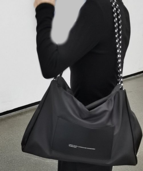 画像5: large capacity lightweight tote shoulder bag　ラージキャパシティー軽量トートショルダバッグ 通勤通学ショッピング (5)