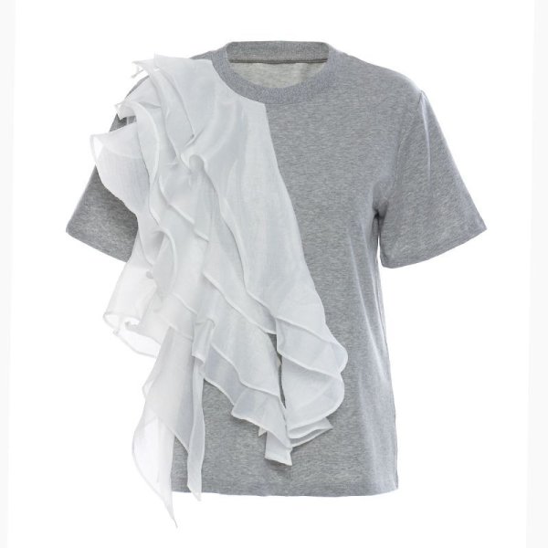 画像3: Women's Ruffle blouse lace blouse T-shirt　フリルラッフルTシャツ　ブラウス (3)