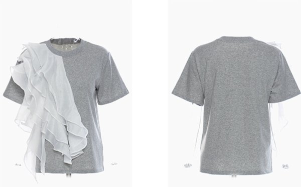 画像4: Women's Ruffle blouse lace blouse T-shirt　フリルラッフルTシャツ　ブラウス (4)