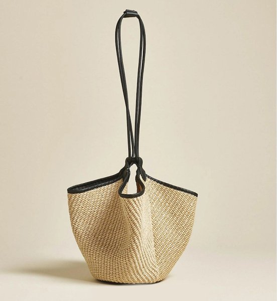画像9:  French holiday style portable bucket straw bagbasket handbag  tote bag 　フレンチポータブルバケットトートショルダー籠かごバッグ (9)