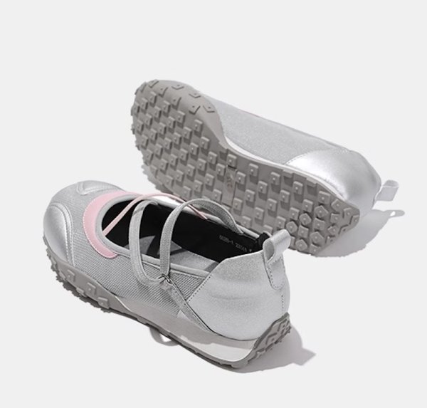 画像7: strap embossed flat toe shoes volleyball shoes pumps　ストラップエンボスフラットトゥシューズバレーリーナパンプス (7)