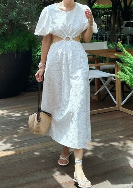 画像5:  French holiday style portable bucket straw bagbasket handbag  tote bag 　フレンチポータブルバケットトートショルダー籠かごバッグ (5)