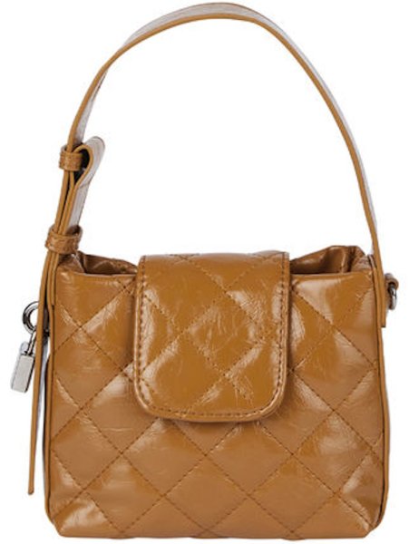 画像4: quilted leather Mini tote shoulder 2WAY bag　ユニセックス男女兼用キルティングレザー ミニトートショルダーバッグ (4)