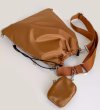 画像10: nylon drawstring bucket tote shoulder bag　ユニセックス男女兼用ナイロン巾着コバック付きバケットトートショルダーバッグ (10)