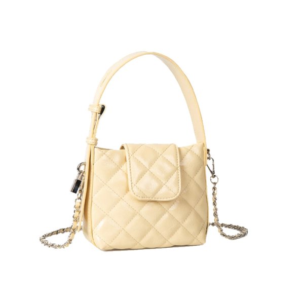 画像14: quilted leather Mini tote shoulder 2WAY bag　ユニセックス男女兼用キルティングレザー ミニトートショルダーバッグ (14)