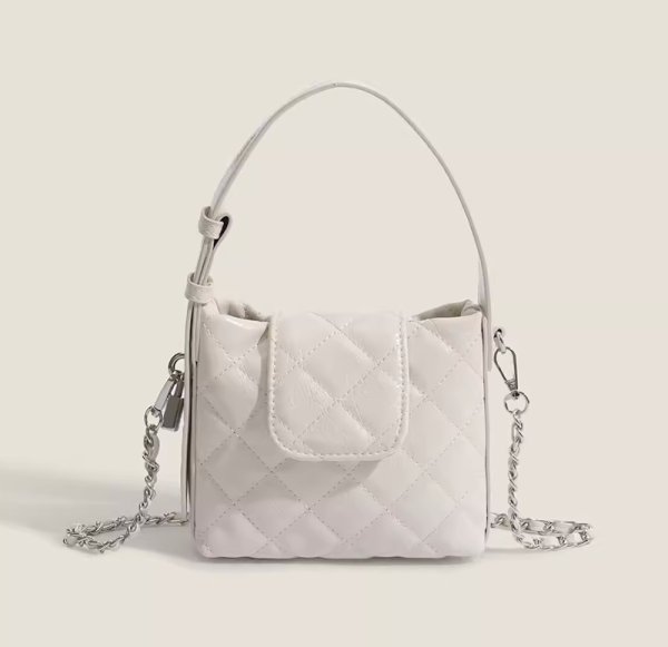 画像5: quilted leather Mini tote shoulder 2WAY bag　ユニセックス男女兼用キルティングレザー ミニトートショルダーバッグ (5)