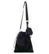 画像1: nylon drawstring bucket tote shoulder bag　ユニセックス男女兼用ナイロン巾着コバック付きバケットトートショルダーバッグ (1)