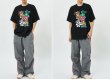 画像10: smile flower print short sleeve T-shirt   ユニセックス男女兼用スマイルフラワープリント半袖Tシャツトップス (10)