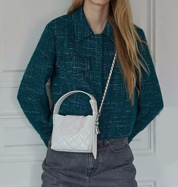 画像6: quilted leather Mini tote shoulder 2WAY bag　ユニセックス男女兼用キルティングレザー ミニトートショルダーバッグ (6)