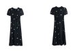 画像5: Women's french puff sleeve short sleeve Floral print mid-waist V-neck dress one piece　パフスリーブフローラルフレンチミドル丈ドレス ワンピース (5)