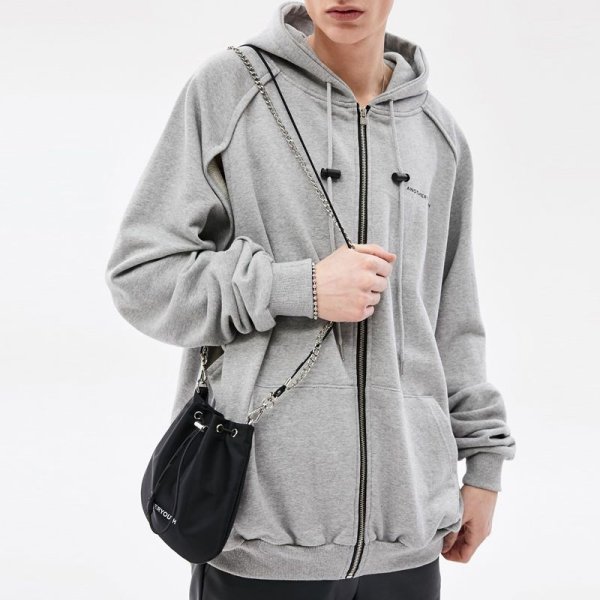 画像2:  chain drawstring  small bucket chain drawstring nylon waterproof small  crossbody bag Tote Shoulder Bag　バケットチェーン巾着ナイロン防水スモールクロスボディバッグトートショルダーバッグ (2)