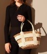 画像4: cowhide hand-held vegetable basket bag tote shoulder  bag　本革レザーハンドルかご籠トートショルダーバッグ (4)
