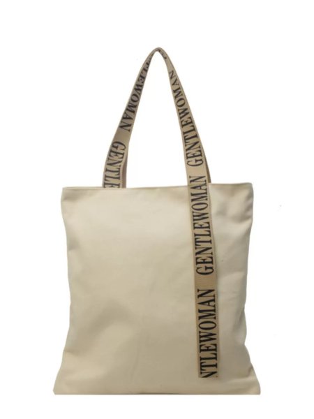 画像1: unisex gentlewoman graphic doodle prints mini tote shoulder crossbody bag　男女兼用アルファベットロゴトートショルダーエコバッグ (1)
