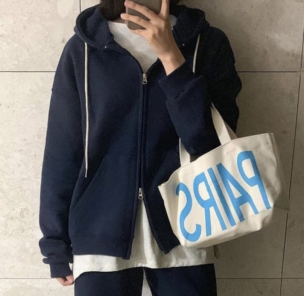 画像2: unisex pairs logo embroidery canvas tote shoulder eco shopping bag　男女兼用pairsロゴトートショルダーエコショッピングバッグ (2)