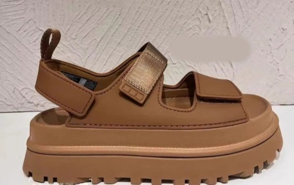 画像5: Leather Roman Velcro hole Platform sandals slippers casual shoes  　レザー厚底フラットベルクロサンダルスリッパ (5)