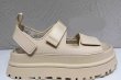 画像4: Leather Roman Velcro hole Platform sandals slippers casual shoes  　レザー厚底フラットベルクロサンダルスリッパ (4)