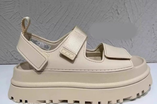 画像4: Leather Roman Velcro hole Platform sandals slippers casual shoes  　レザー厚底フラットベルクロサンダルスリッパ (4)