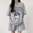 画像2: Women's  Pants Short Bear Logo sweat setup 　  クマベア ロゴスウェットセットアップ (2)
