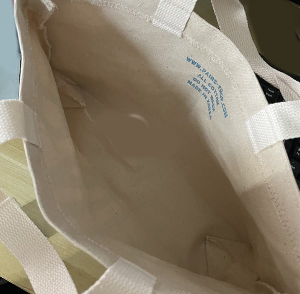 画像5: unisex pairs logo embroidery canvas tote shoulder eco shopping bag　男女兼用pairsロゴトートショルダーエコショッピングバッグ (5)