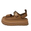 画像1: Leather Roman Velcro hole Platform sandals slippers casual shoes  　レザー厚底フラットベルクロサンダルスリッパ (1)