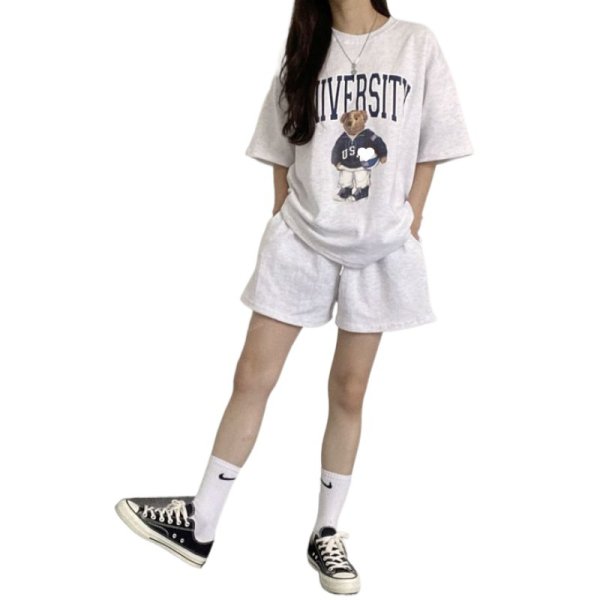 画像5: Women's  Pants Short Bear Logo sweat setup 　  クマベア ロゴスウェットセットアップ (5)