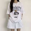 画像1: Women's  Pants Short Bear Logo sweat setup 　  クマベア ロゴスウェットセットアップ (1)