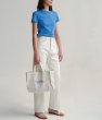 画像1: unisex nothing written logo embroidery canvas tote shoulder eco shopping bag　男女兼用nothing writtenロゴトートショルダーエコショッピングバッグ (1)