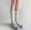 画像7: Slightly transparent ribbon high socks　半透明リボンハイソックス靴下 (7)