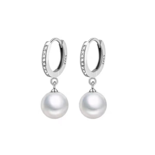 画像3: s925 sterling silver pearl earrings　シルバー925パール＆ビジューピアス イアリング (3)