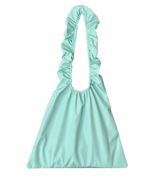 画像3: unisex ruffle gathered handle shoulder tote bag　男女兼用フリルギャザーハンドルショルダートートバッグ (3)
