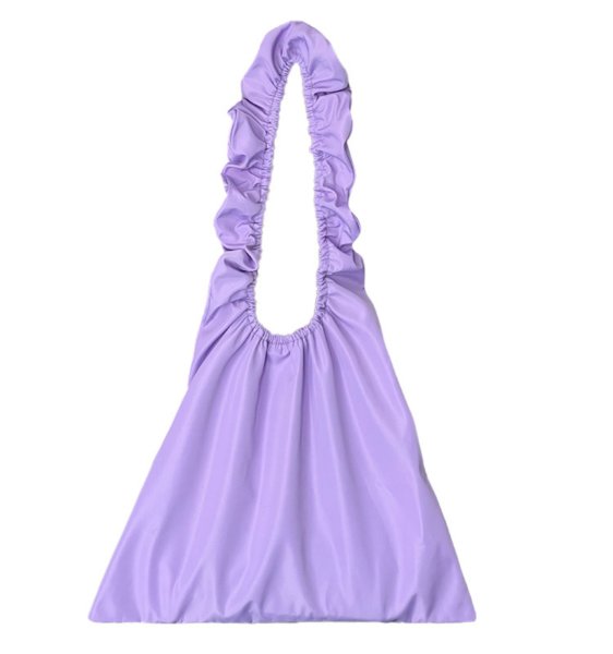 画像4: unisex ruffle gathered handle shoulder tote bag　男女兼用フリルギャザーハンドルショルダートートバッグ (4)