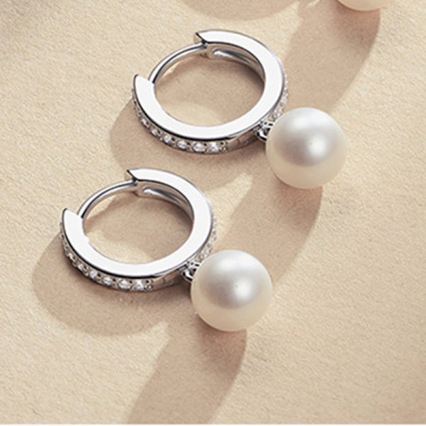 画像7: s925 sterling silver pearl earrings　シルバー925パール＆ビジューピアス イアリング (7)