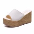 画像1: Unisex Suede platform wedge sandals espadrilles flats sandals slippers  　ユニセックススエードエスパドリーユ 厚底サンダルスリッパ (1)