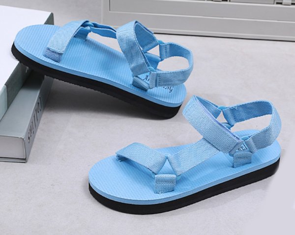 画像4: Unisex Flatform velcro sandals  slippers  　ユニセックスベルクロフラットサンダルスリッパ (4)
