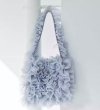 画像7: vertical stripe splicing pleated skirt bag messenger  Underarm tote shoulder bag　スプライシングプリーツスカートアンダーアームトートショルダーバッグ (7)