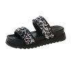 画像1: Thick-soled sequined sandals slippers　ユニセックススパンコール厚底プラットフォームサンダルスリッパ (1)