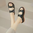 画像10: Crocodile pattern wedge belt buckle sandals slippers　ユニセックスクロコパターン厚底プラットフォームサンダルスリッパ (10)